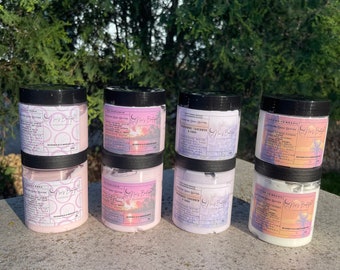 Hydrating Nourishing Grapeseed Oil Emulsified Humectant Body Butter Lavender Sage Bum Bum Dragon Fruit Rio Radiance Beija Flor