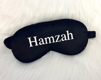 Personalised luxury satin eye mask | Customised Bride Sleep Mask, Bridesmaid Proposal Gift, Maid Of Honour Wedding Gift, Birthday Present