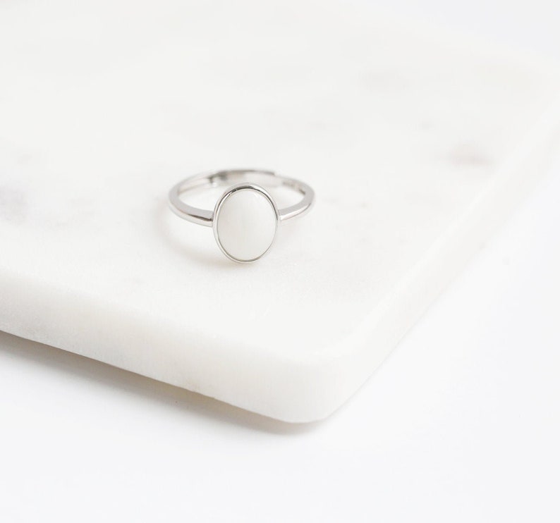 Solid Silver Oval Breastmilk Ring (DIY KIT) 