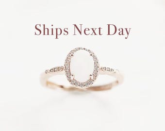 DIY Breastmilk Ring Kit: Oval Halo, Sterling Silver S925