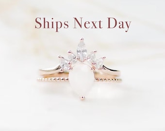 Stackable 2pcs Crown Teardrop Mother's Keepsake Milk Ring - DIY KIT