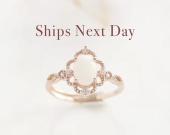 Breastmilk Ring DIY Kit | Vintage Lace Oval Ring in Solid Sterling Silver S925