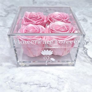 Real Preserved Pink Roses That Last A Year, Valentines day gift Mothers days gift Home Decor Birthdays