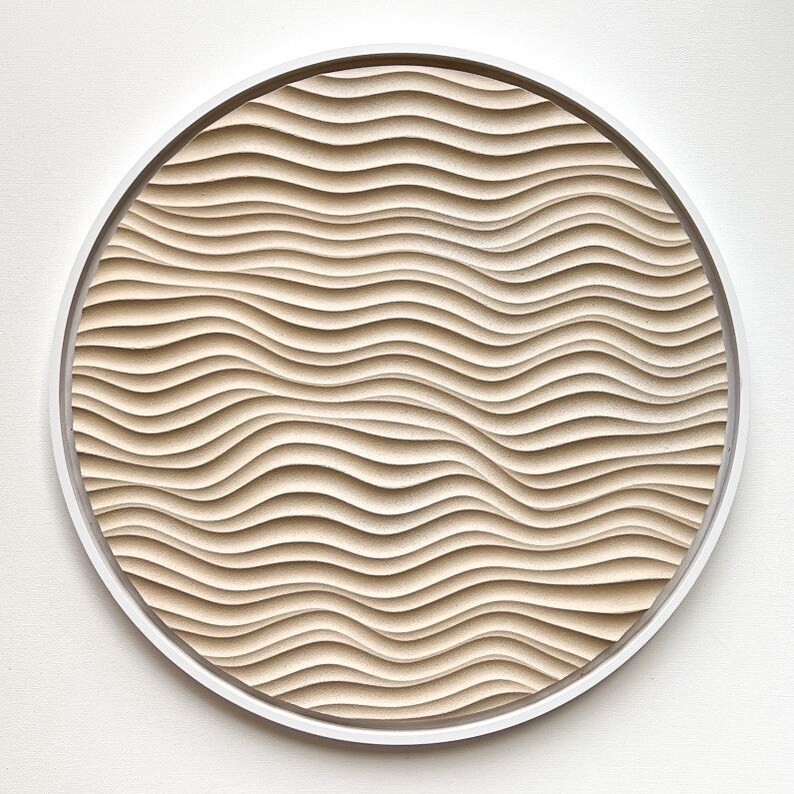 3D Sand Wall Art Beach Wall Decor Abstract Art Sculpted Etsy