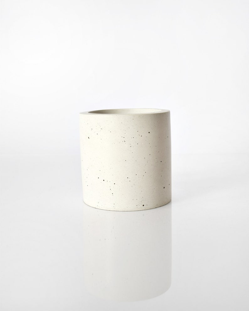 flower pot indoor, minimalist plant pot, concrete planter, medium planter, succulent planter, flower pot image 3