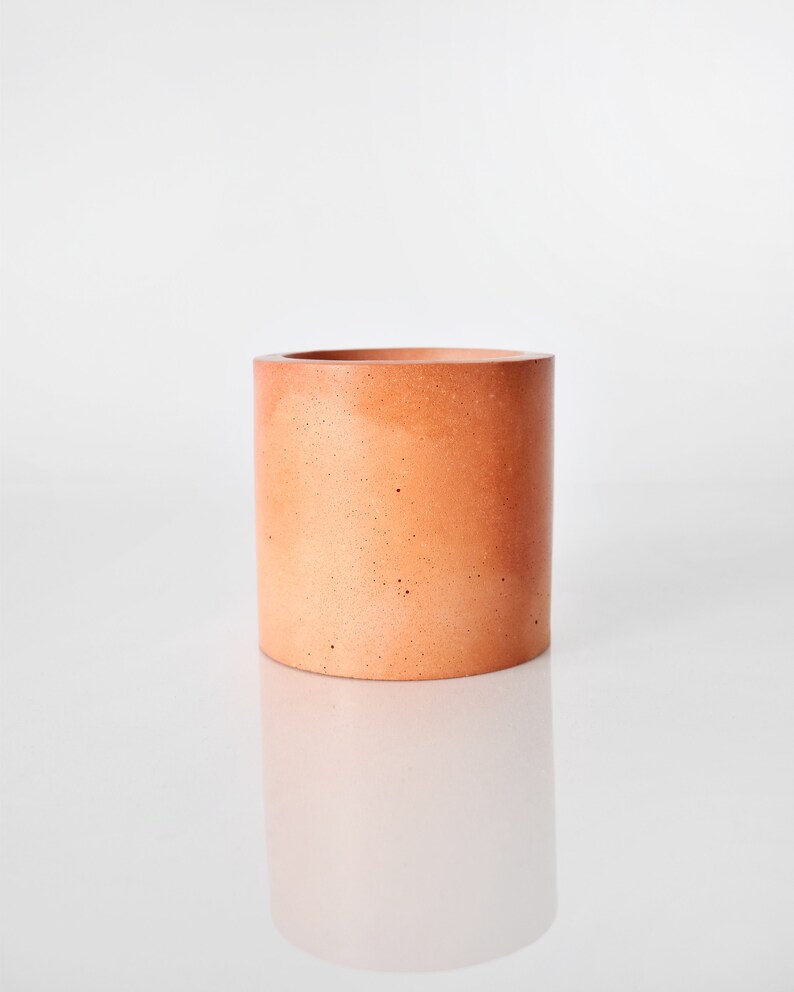 flower pot indoor, minimalist plant pot, concrete planter, medium planter, succulent planter, flower pot image 4