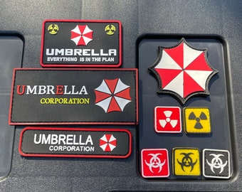 Resident Evil Umbrella Corporation Rubber Patch Gaming Merch Paintball NEU 