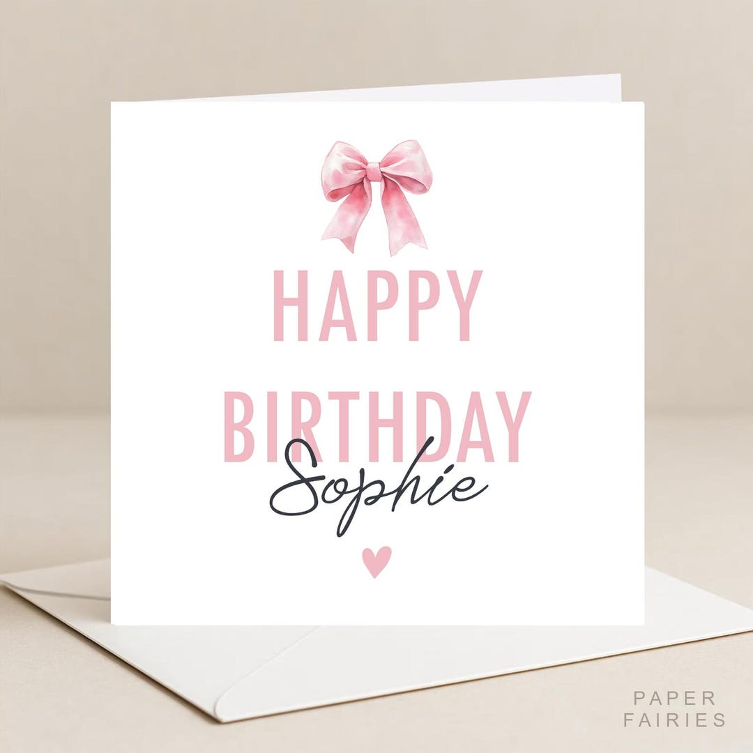 Birthday Card for Her, Birthday Card Ladies, Personalised Birthday Card
