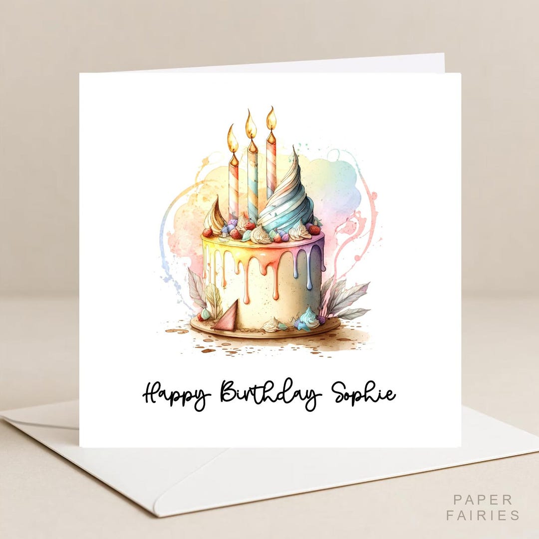 Birthday Card for Her, Birthday Card Ladies, Personalised Birthday Card