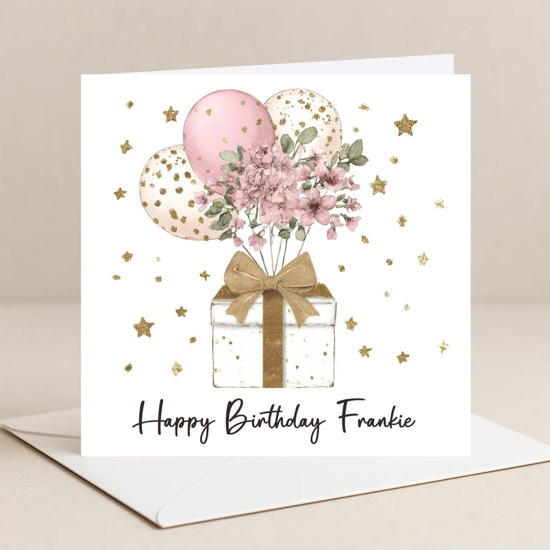 Birthday Card for Her, Birthday Card Ladies, Personalised Birthday Card