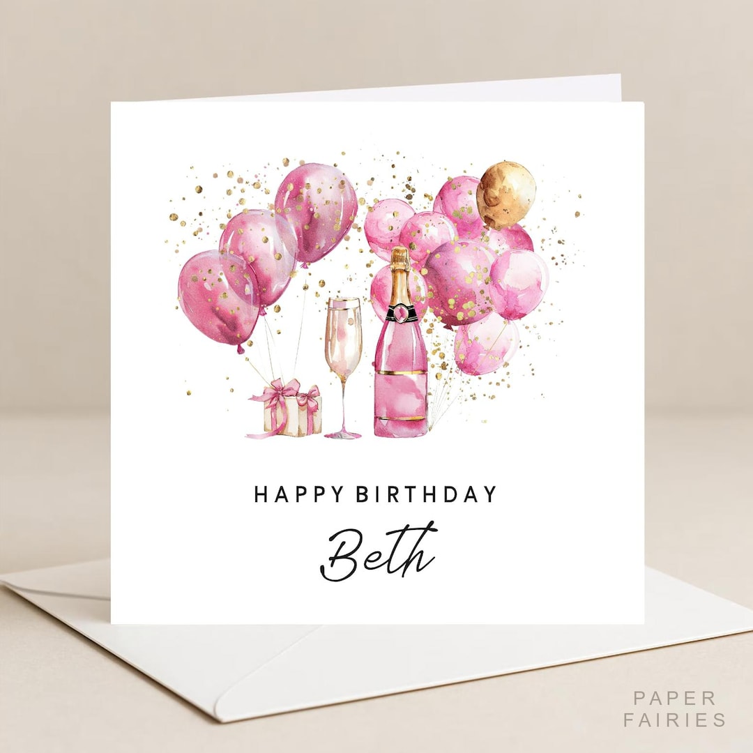 Birthday Card for Her, Birthday Card Ladies, Personalised Birthday Card