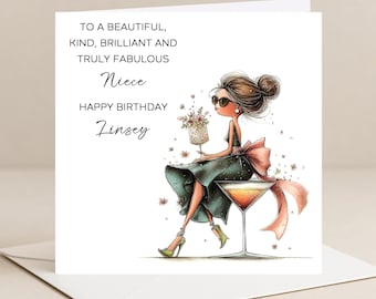 NIECE Birthday Card, Adult Niece Birthday Card, Personalised Niece Birthday Card, Niece Birthday,