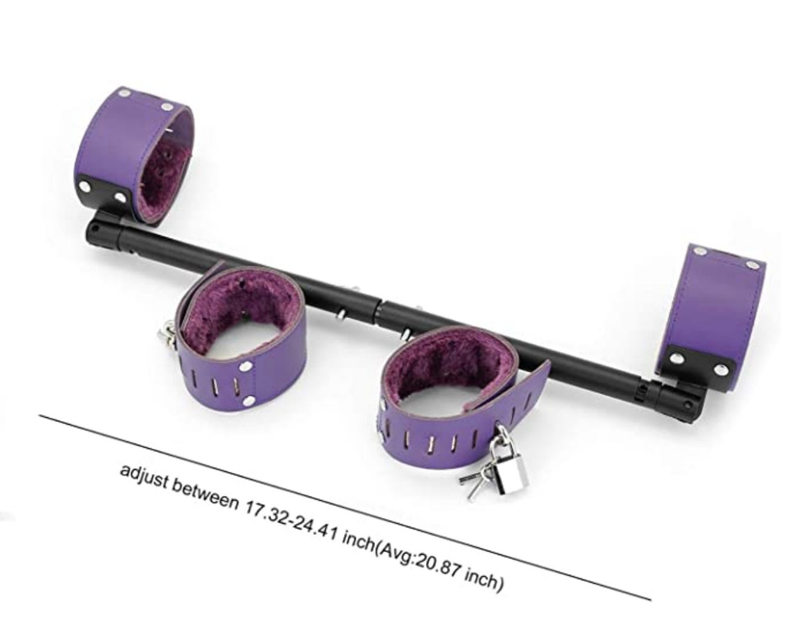 Metal Spreader Bar with 4 Leather Adjustable Handcuff Ankle Etsy