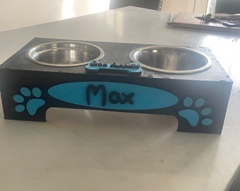Dog Bowl SVG, dog dish cut file, Dog Bowl Glowforge file, Food dish svg, dog bowl stand template, laser cut dog bowl, dog dish holder svg
