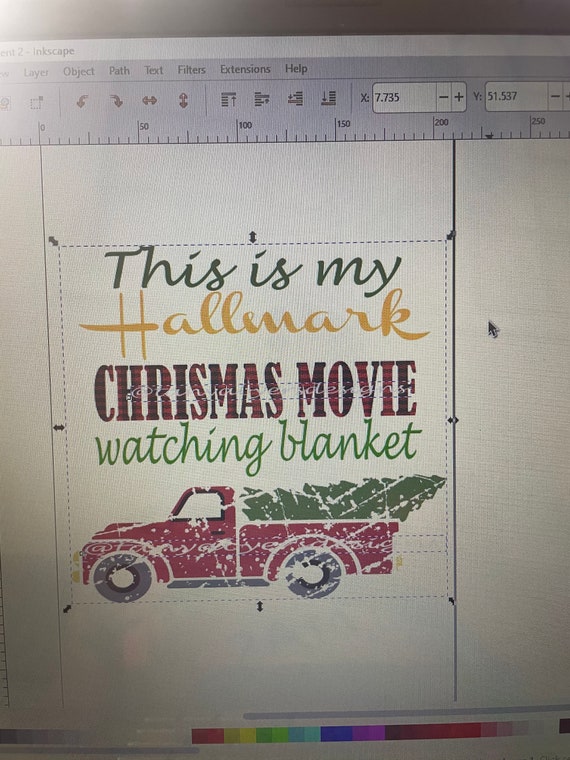 Hallmark Christmas Movie Watching Blanket PNG, Christmas Hallmark