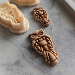 Rustic Owls polymer clay jewellery cutters - Enchanted collection