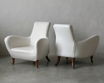 Stunning Pair of Prospero Rasulo for Poltronova Armchairs