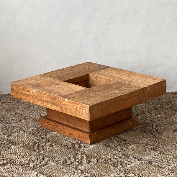 Wood Coffee Table Etsy