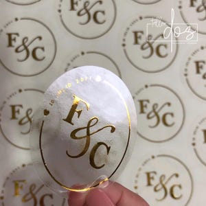 Folienaufkleber – Ihr Text/Logo, Aufkleber mit Folie, individuelle Logo-Aufkleber, Foliendruck