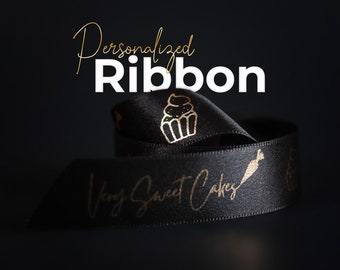 Printed Satin Ribbon, Custom Ribbon that you will LOVE - 16mm