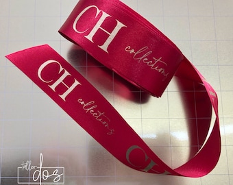 Printed Satin Ribbon, Custom Ribbon that you will LOVE- 35mm