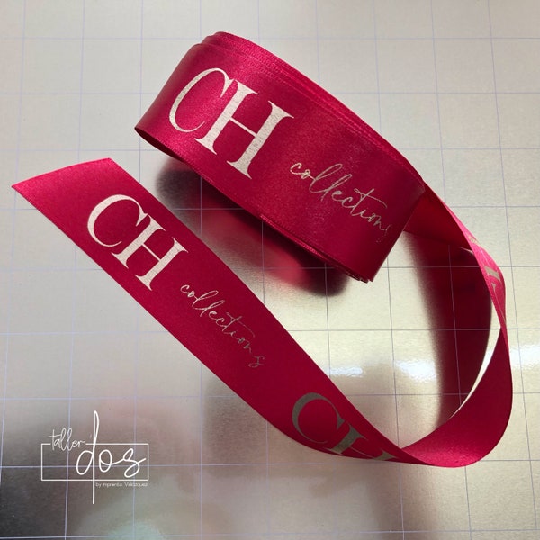 Custom Logo Ribbon Etsy