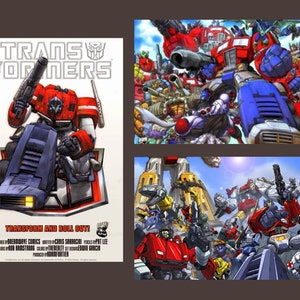 Transformers Generation One G1 OPTIMUS PRIME Posters Set of 3 from Dreamwave Comics! Optimus Prime on Logo, Autobots & All Optimus Prime!