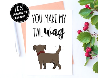 PRINTABLE Dog Greeting Card, Dog Birthday Card, Father's Day Card, Dog Lover Card, Dog Dad Card, Dog Mum Card, Best Friend Card, Love Card