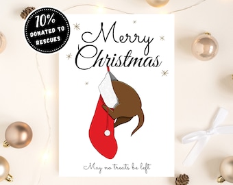 PRINTABLE Dog Christmas Card, Christmas Card for Dog Lovers, Christmas Card for Dog Owners, Funny Christmas Card, Cute Christmas Card, Gift