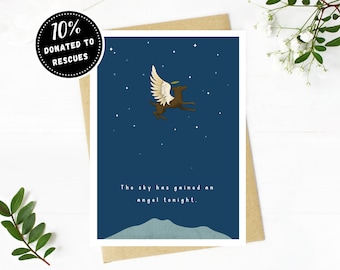 PRINTABLE Dog Loss Sympathy Card, Dog Bereavement Card, Pet Loss, Pet Condolence Card, Dog Heaven, Thinking of You Card, Sorry for Your Loss