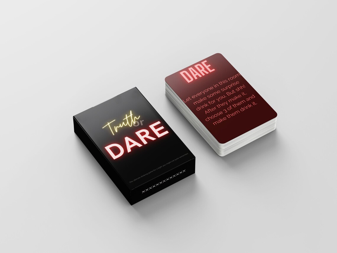 Truth or Dare Ultimate Drinking Game for Adults Only Etsy