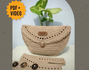 Video + PDF Riñonera VINTA - Patrón Bolso A CROCHET - Bolso A Crochet Fácil - Riñonera A Crochet - Ganchillo Para Principiantes - Patrón A Crochet Fácil