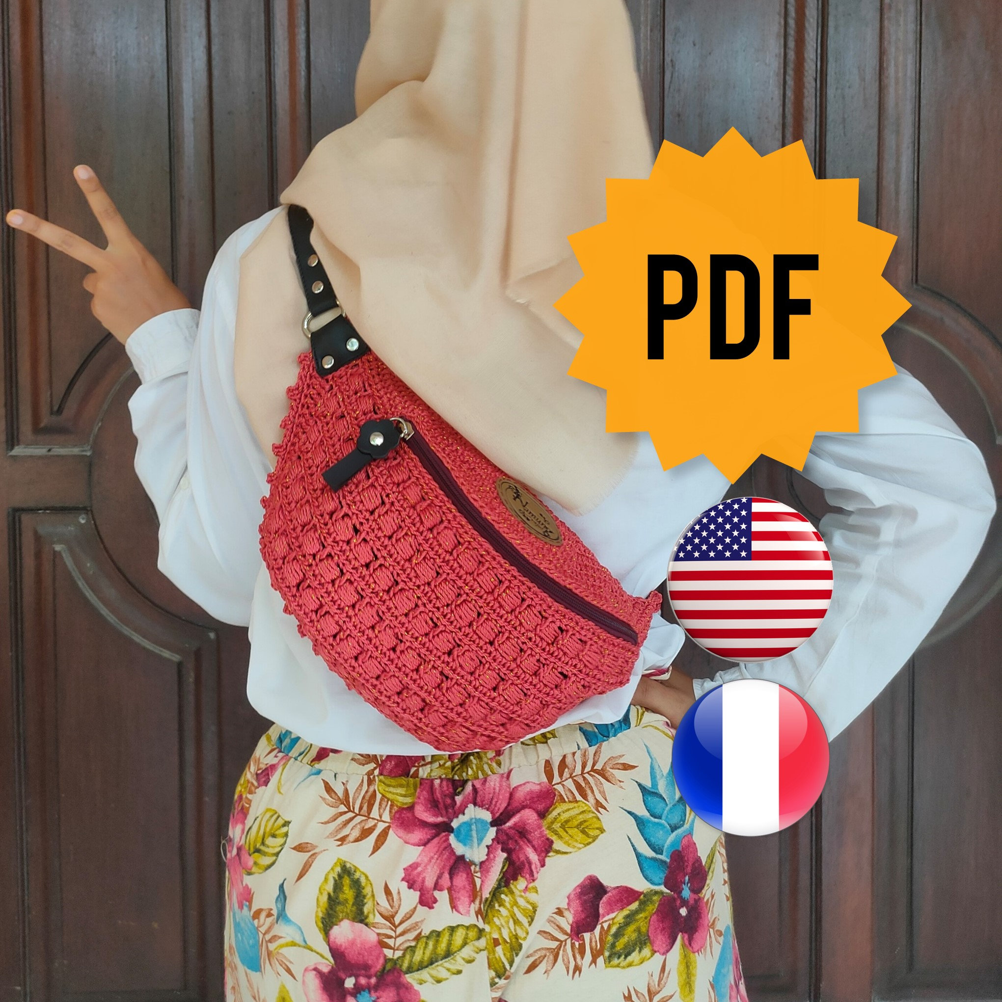 Crochet Sac Banane Plage, Tutoriel sac