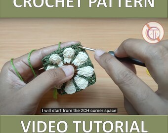 Pattern + Video Tutorial Crochet Bag Strap, Daisy Flower