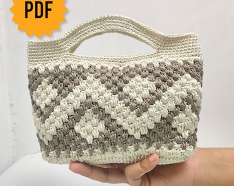 Video Tutorial + PATRÓN Bolso de Ganchillo - Patrón Bolso de Ganchillo Étnico Yasa - Patrón de Bolso DIY - Patrón de Bolso de Ganchillo - Patrón de Bolso de Ganchillo