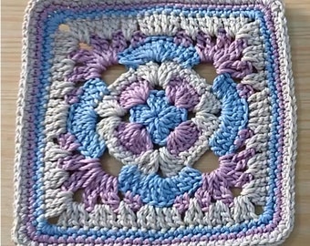 KAMANIYA Patrón de crochet cuadrado de abuela fácil para principiantes