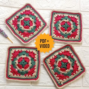 KAMANIYA Granny Square Crochet Pattern