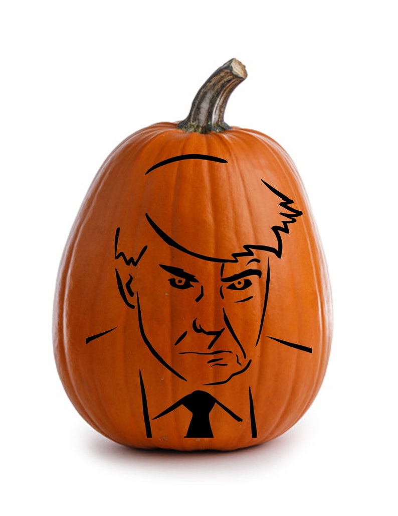 Donald Trump Mugshot Pumpkin Carving Stencil Trumpkin Digital Download donald-trump-mugshot-pumpkin-carving-stencil-trumpkin-digital-download
