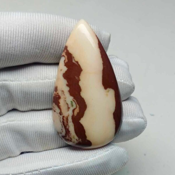 Coffee Bean Jasper Cabochon, Natural Jasper, Pear Gemstone, Jasper For Wire Wrapped, Handmade Cabochon, Jewelry, 45x26x6mm 58.70 Carat