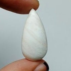 100% Natural Scolecite Cabochon, Scolecite Gemstone, Loose Gemstone For Making Jewelry, Jewelry Making, Handmade, 31x15x7mm 21.15 Carat