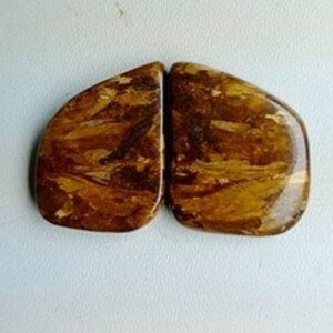 Amazing Bronzite Crystal, Natural Bronzite Pair For Earrrings, Broznite Gemstone, Bronzite Jewelry, Jewelry Making, 23x16x3mm 27.85 Carat