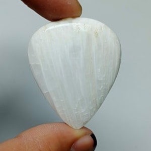 Amazing Scolecite Cabochon, Natural Scolecite Gemstone, Scolecite Jewelry, Scolecite Necklace, Scolecite For Jewelry, 43x35x6mm 57.60 Carat