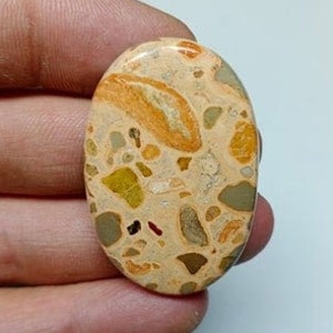 Beautiful Coffee Bean Jasper cabochon, Natural Jasper Gemstone, Oval Shape, Coffee bean Jasper Necklace, Crystals Ring, 41x27x5mm 54.80 Cts