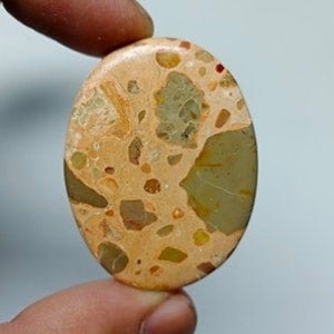 Beautiful Coffee Bean Jasper cabochon, Natural Jasper Gemstone, Oval Shape, Gemstone For Making Jewelry, Crystals, 43x32x5mm 58.90 Carat