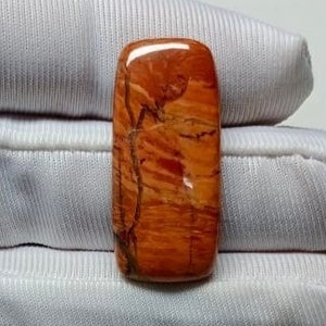 Top Quality !! Red Jasper palm Stone, Natural Jasper Gemstone, Loose Gemstone For Making Jewelry, Handmade Crystal, 31x14x5mm 34.00 Carat
