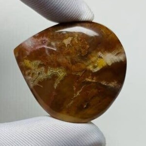 Erstaunlicher Brauner Jaspis Edelstein, Natürlicher Jaspis Cabochon, Edelstein für Schmuck, Braune Jaspis Perlen, handgemachter Schmuck, 39x35x7mm 73.00 Karat