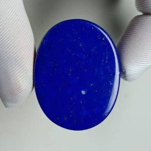 Rare ! Lapis Necklace Lapis Lazuli Pear Shape Cabochon Lapis Gemstone Semi Precious 31x21x6mm 38.20 Cts Valentine's Day Gifts For Him