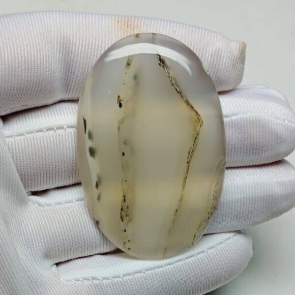Top Quality !! Dendrite Opal Cabochon, Natural Dendritic Opal Gemstone, Loose Gemstone For Making Jewelry, Crystals, 53x35x6mm 91.70 Carat