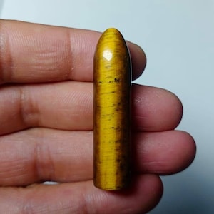 Beautiful Tiger's Eye Crystal Polished Tower, Natural Tiger's Eye Gemstone Pencil Point, Tiger's Eye Towers, Handmade, 45x11mm 52.30 Carat