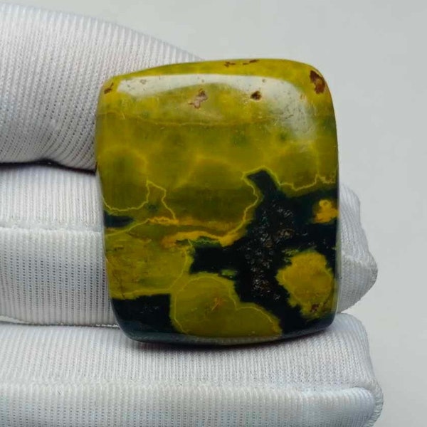 Ocean Jasper Cabochon, Natural Jasper, Gemstone For Jewelry, Jasper Gemstone, Jasper Necklace, Jewelry Making, Gems, 32x27x6mm 55.70 Carat